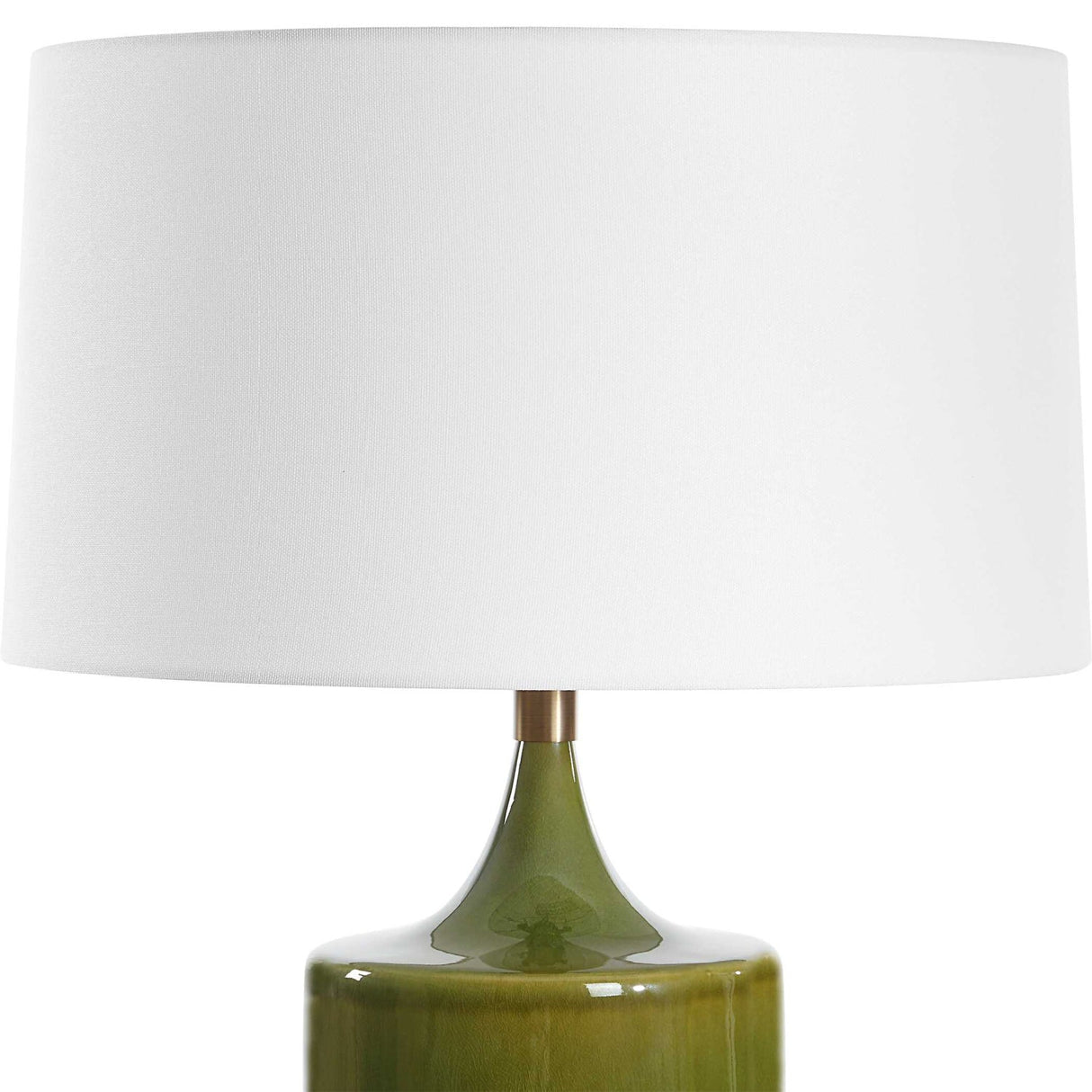 Modern European furniture - Green Crackled Ceramic Table Lamp - www.oroa.com