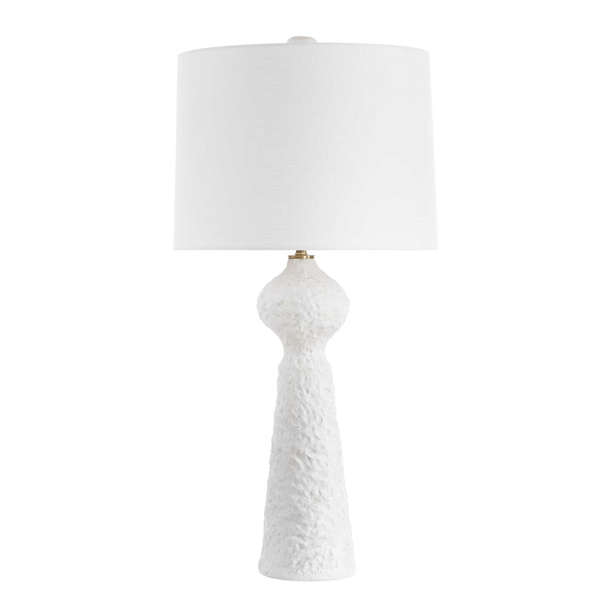 White Coarse Ceramic Table Lamp | Uttermost Sonata