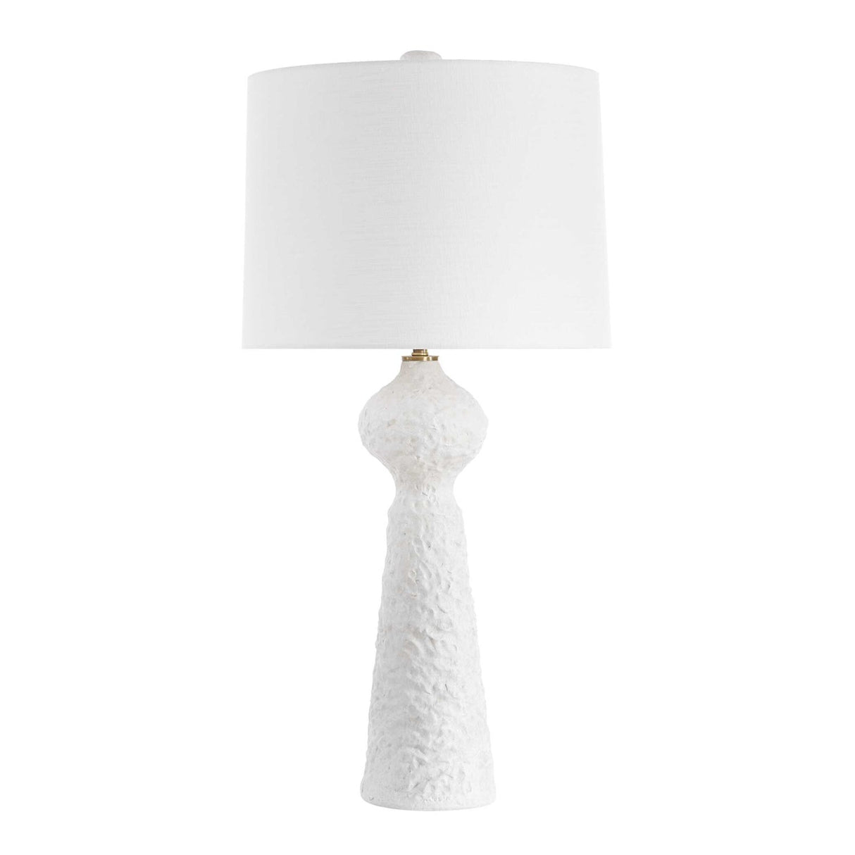 White Coarse Ceramic Table Lamp by Uttermost Sonata, alternate view 3