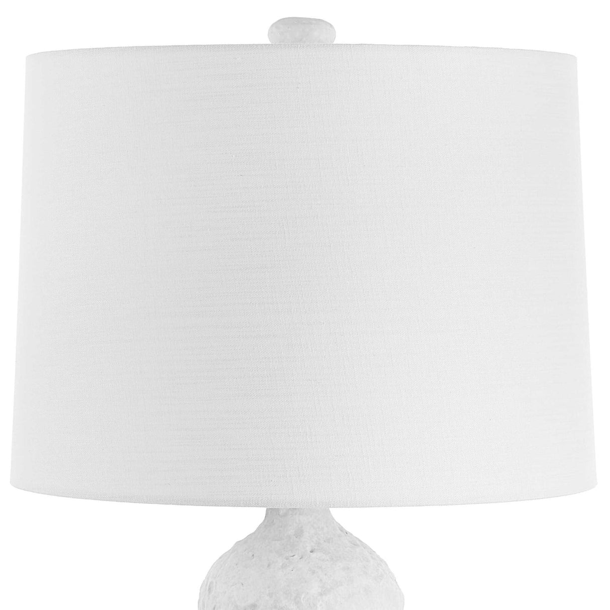 White Coarse Ceramic Table Lamp by Uttermost Sonata, alternate view 4