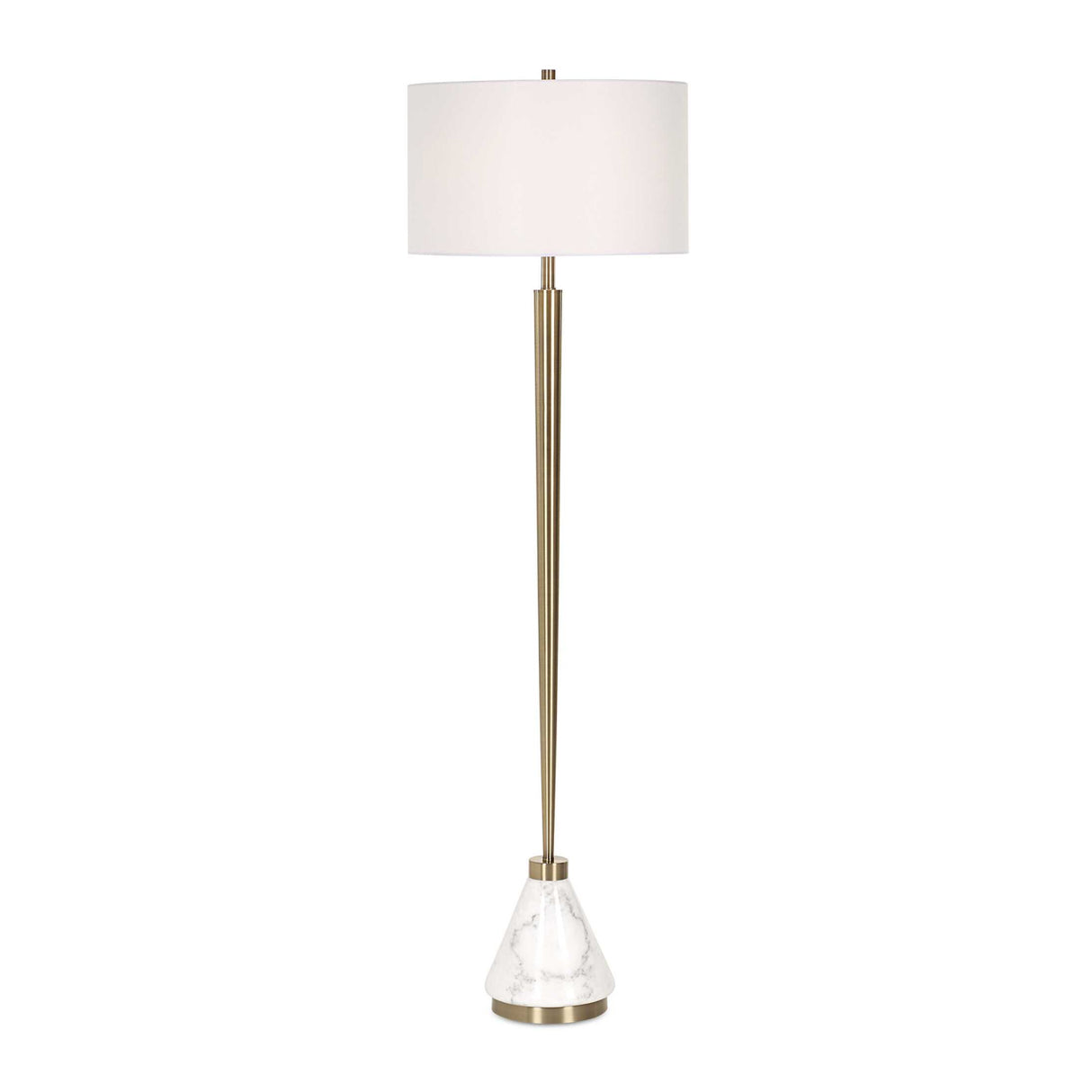 Tapered Brass Floor Lamp | Uttermost Curran
