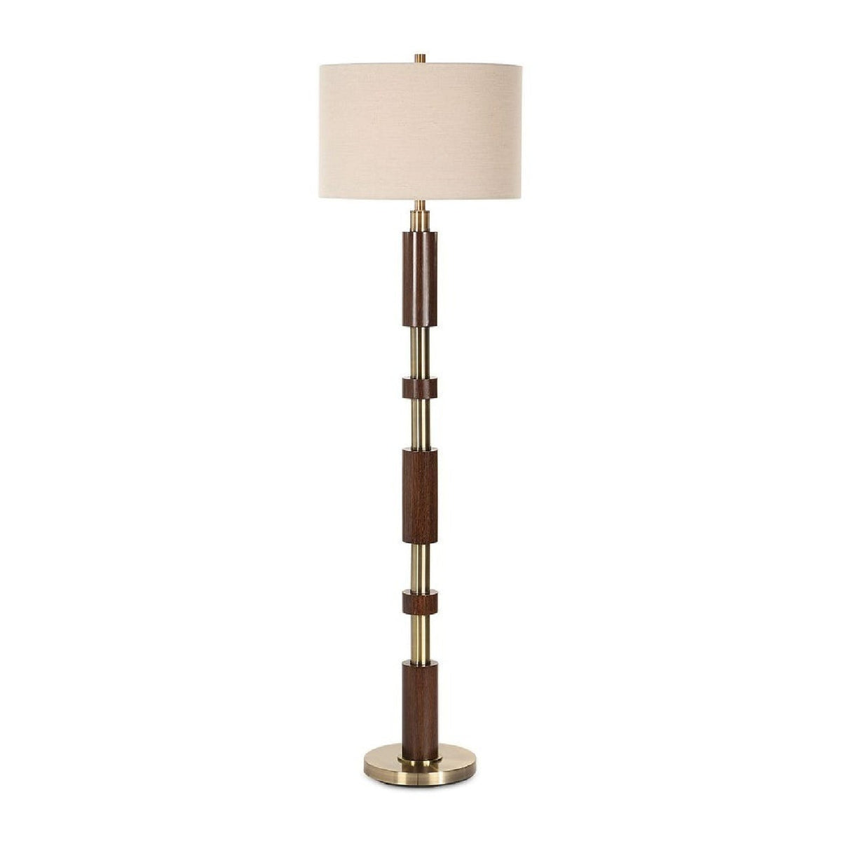 Wooden Cylinders Floor Lamp | Uttermost Stacked - www.oroa.com