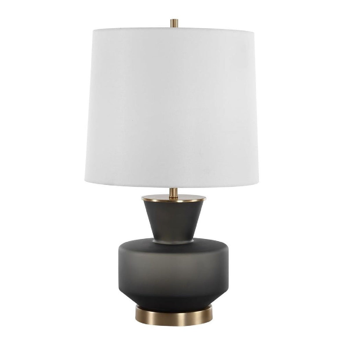 Mid-Century Modern Glass Table Lamp by Uttermost Trentino, alternate view 3