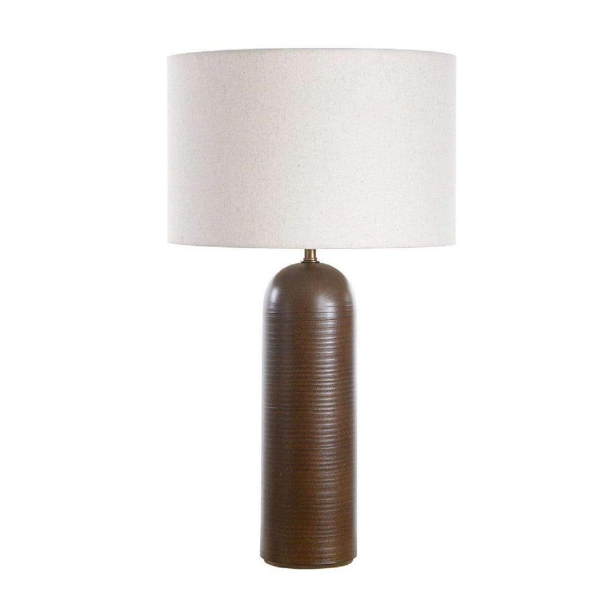 Modern European furniture - Ridged Brown Ceramic Table Lamp by Uttermost Trexler - www.oroa.com