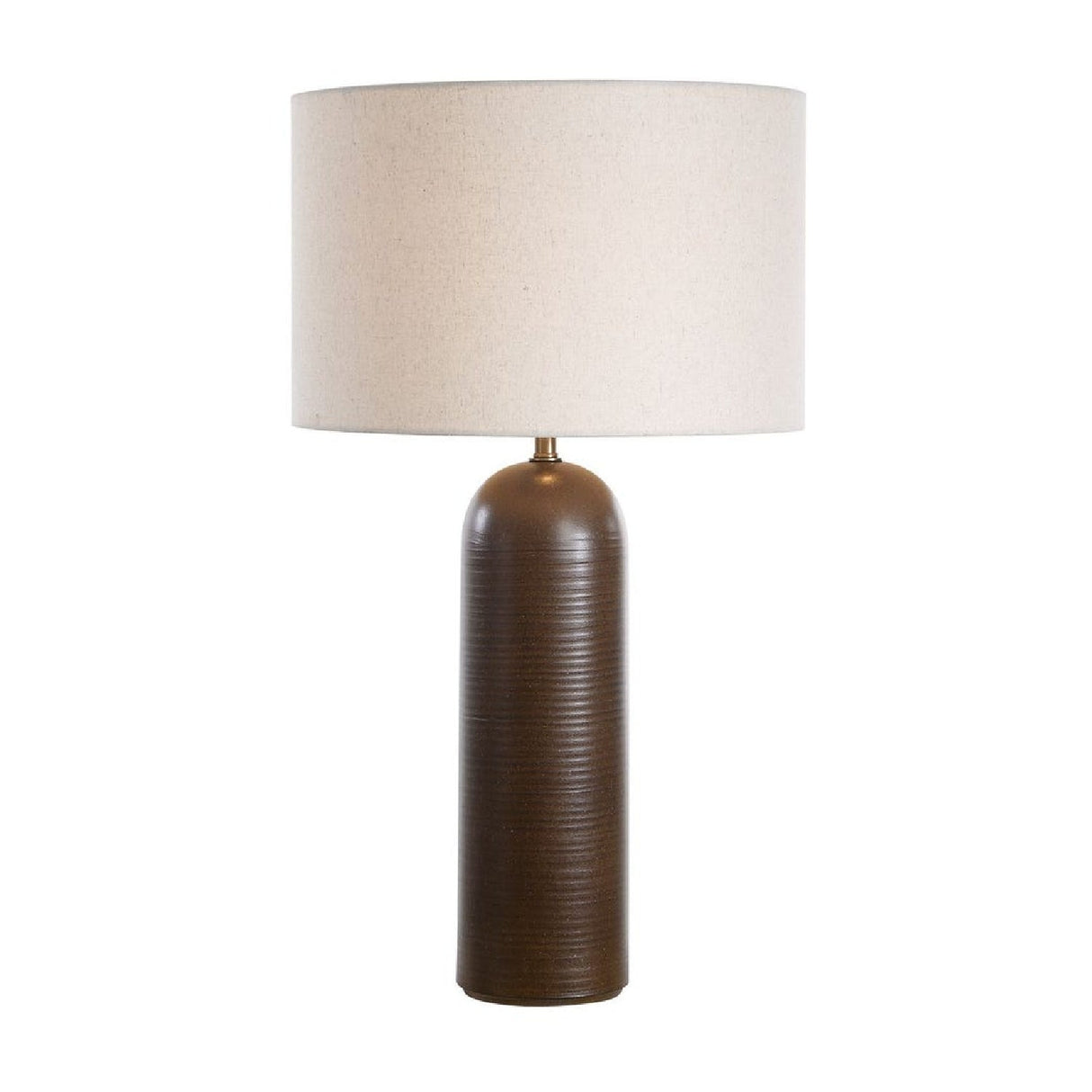Modern European furniture - Ridged Brown Ceramic Table Lamp by Uttermost Trexler - www.oroa.com