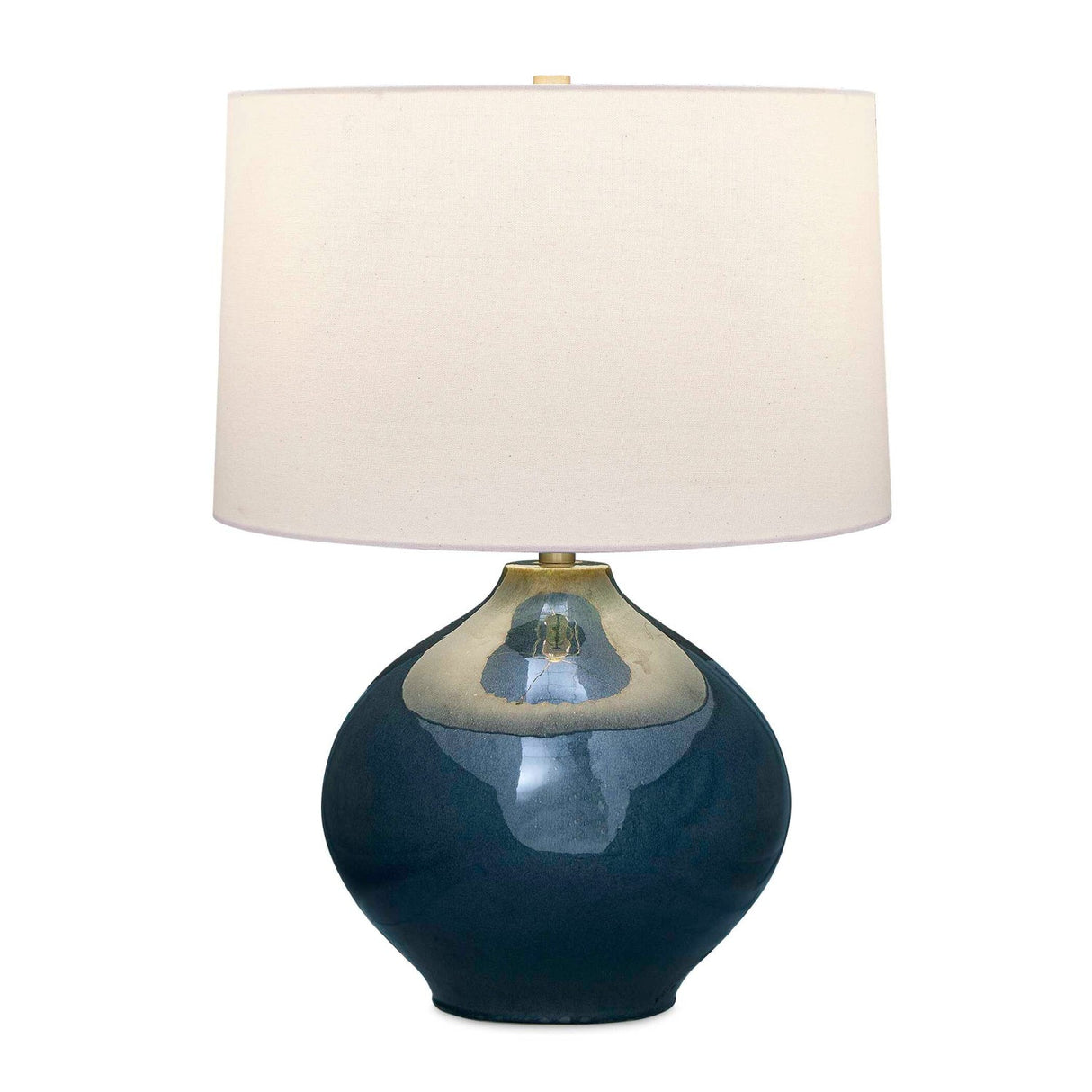 Modern European furniture - Mottled Blue Ceramic Table Lamp - www.oroa.com