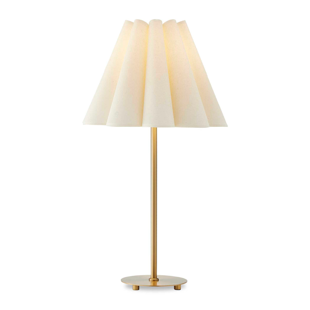 Modern European furniture - White Fluted Fabric Table Lamp - www.oroa.com