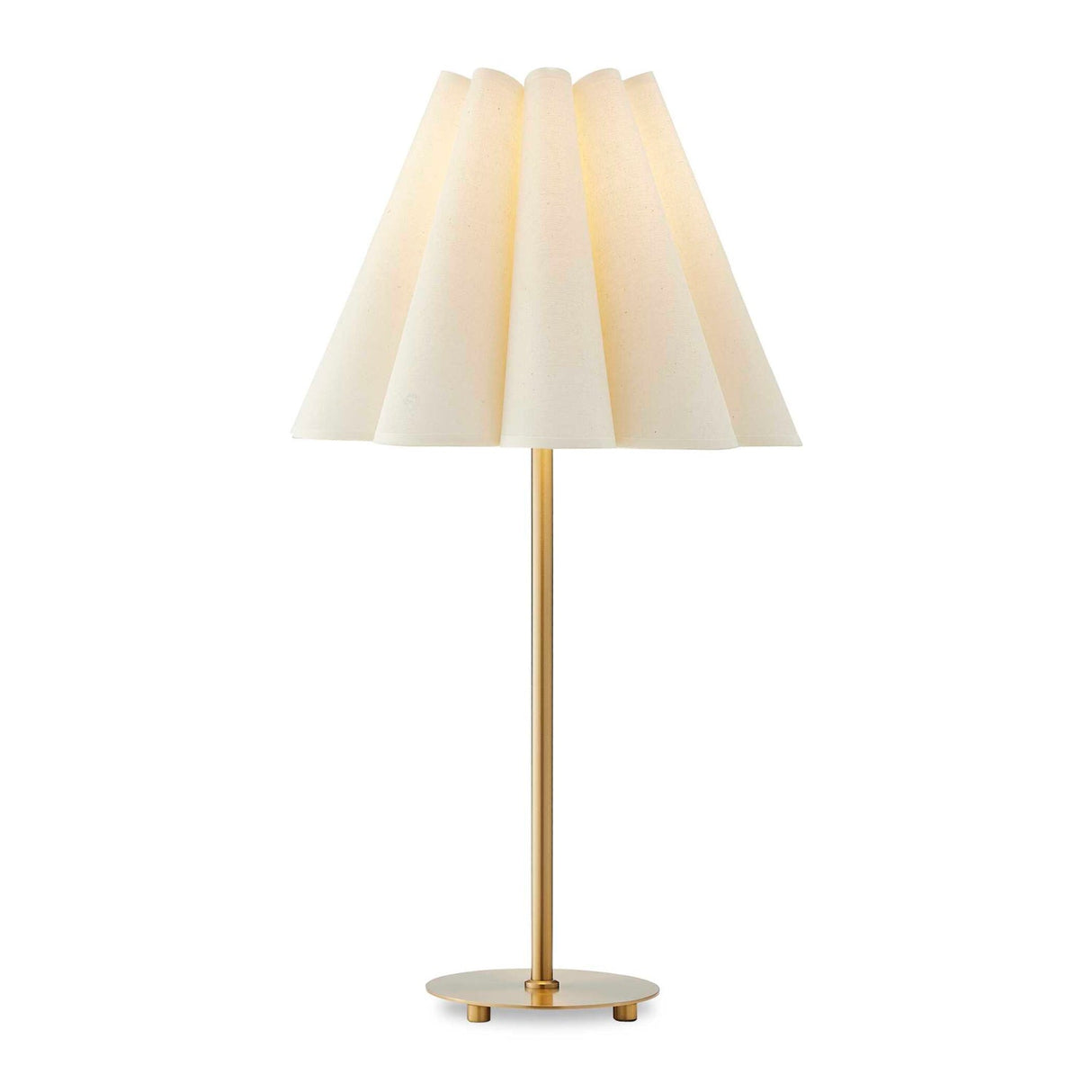 Modern European furniture - White Fluted Fabric Table Lamp - www.oroa.com