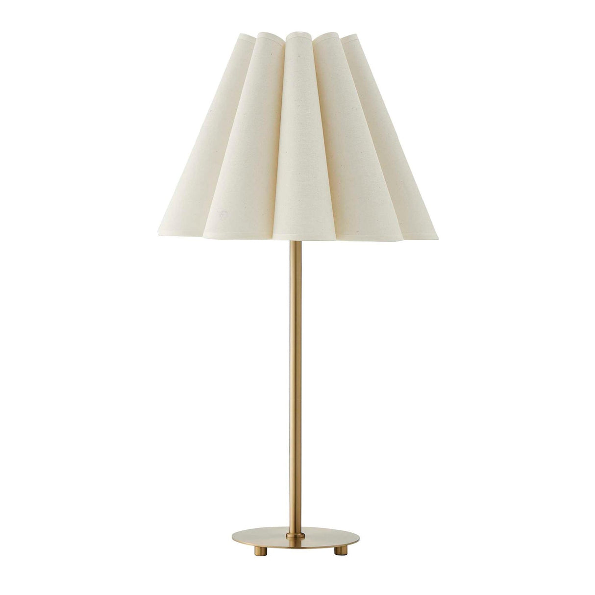 Modern European furniture - White Fluted Fabric Table Lamp - www.oroa.com