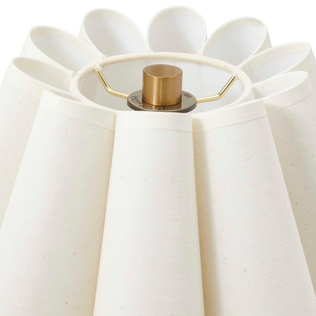 Modern European furniture - White Fluted Fabric Table Lamp - www.oroa.com