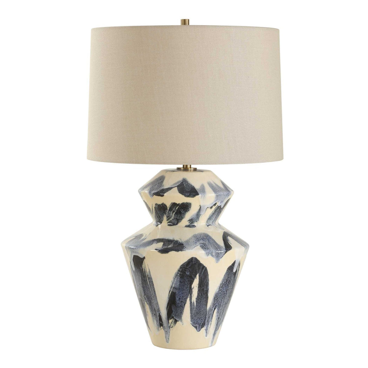 Faceted Ceramic Table Lamp by Uttermost Oranda, alternate view 3