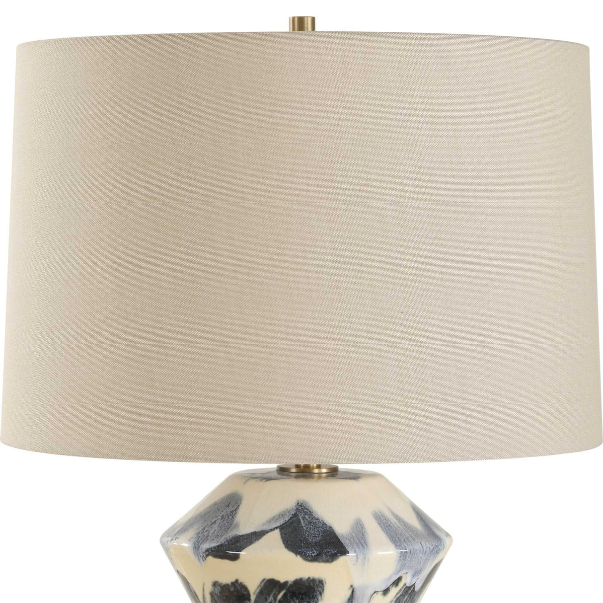 Faceted Ceramic Table Lamp by Uttermost Oranda, alternate view 4