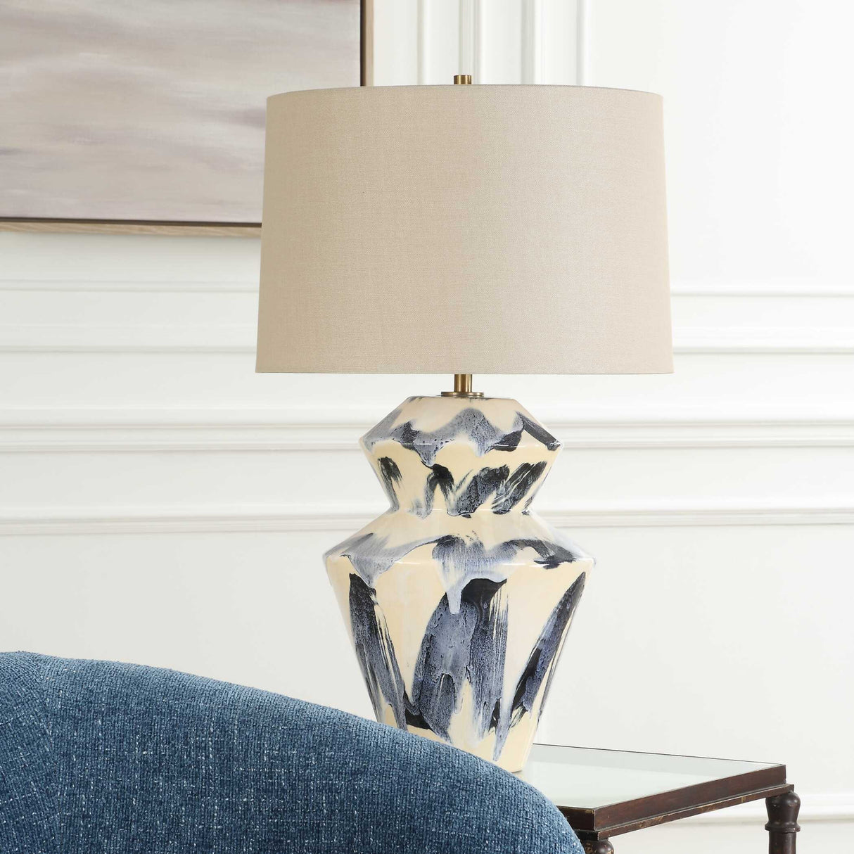 Faceted Ceramic Table Lamp | Oroa.com