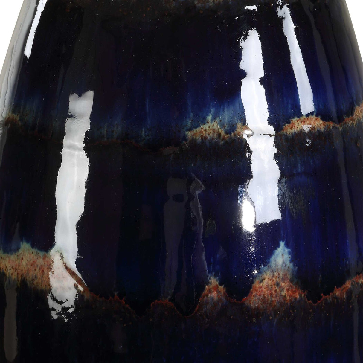 Blue Dripped Ceramic Table Lamp by Uttermost Orleans, alternate view 5