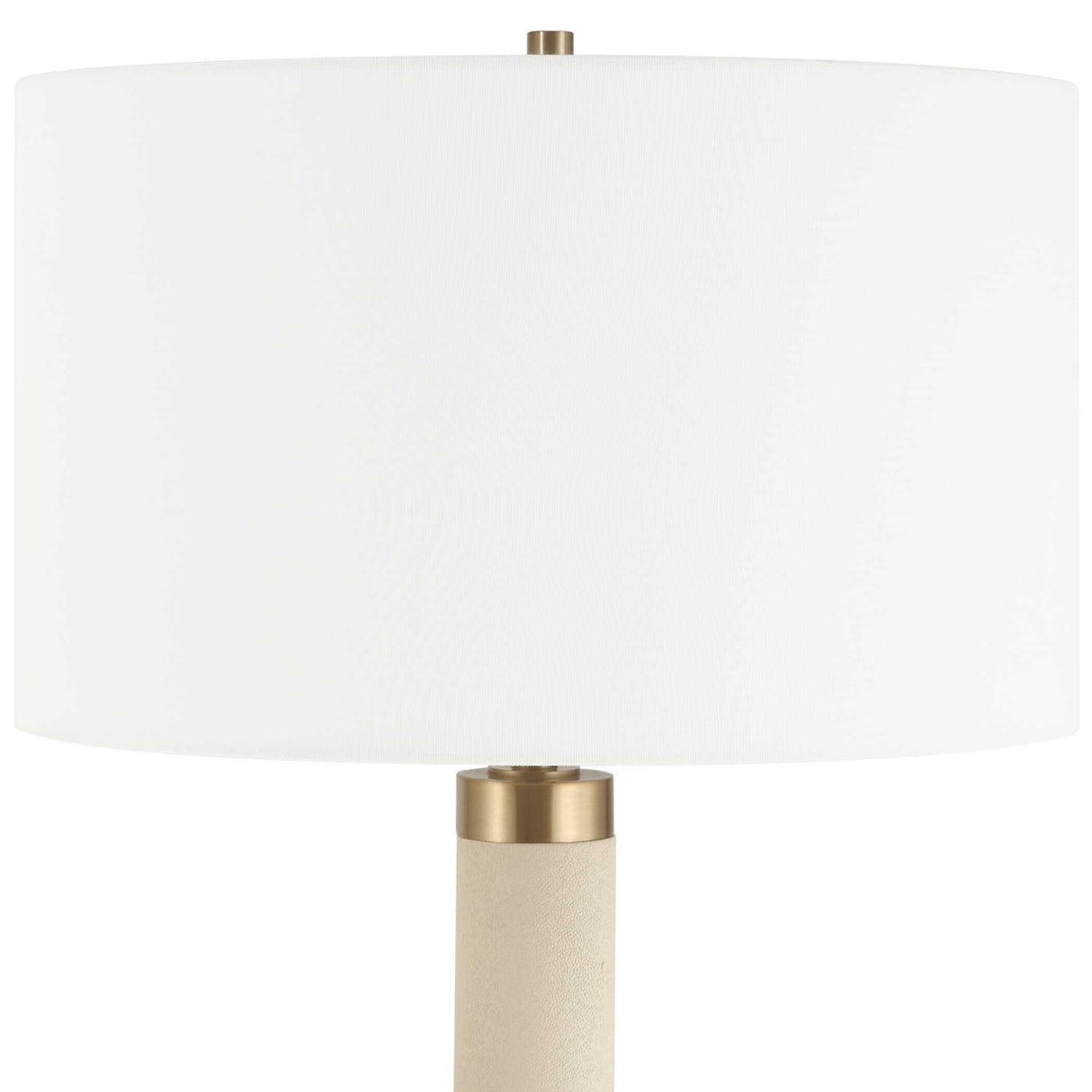 Modern European furniture - White Shagreen Look Floor Lamp - www.oroa.com