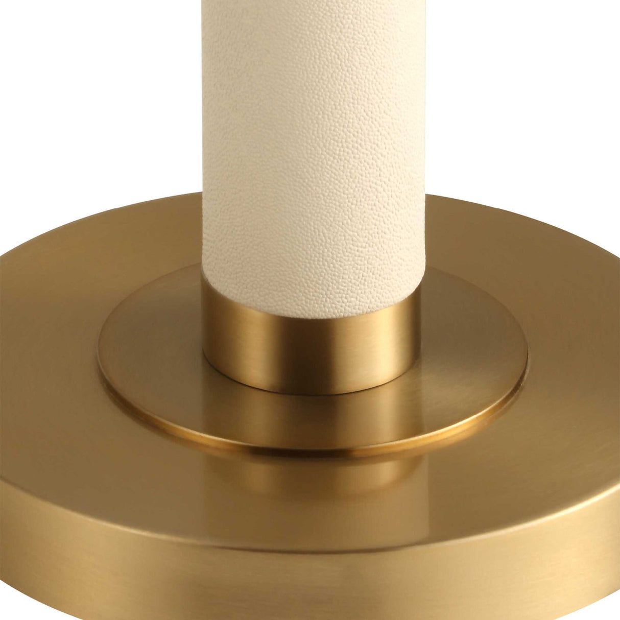 Modern European furniture - White Shagreen Look Floor Lamp - www.oroa.com