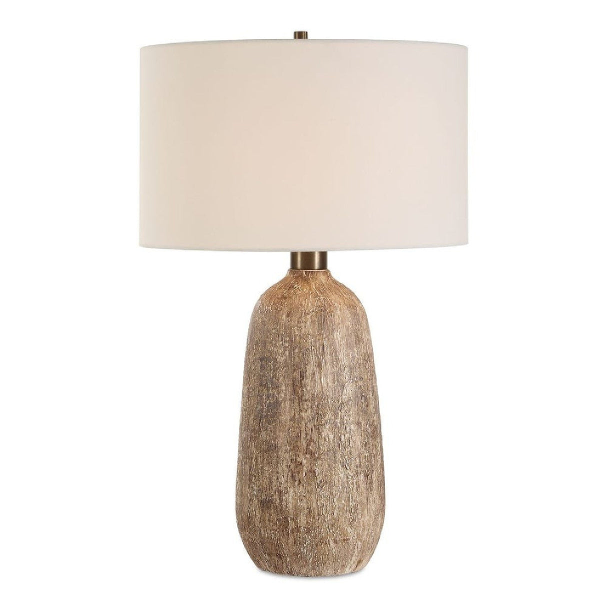 Modern European furniture - Brown Textured Ceramic Table Lamp by Uttermost Napier - www.oroa.com