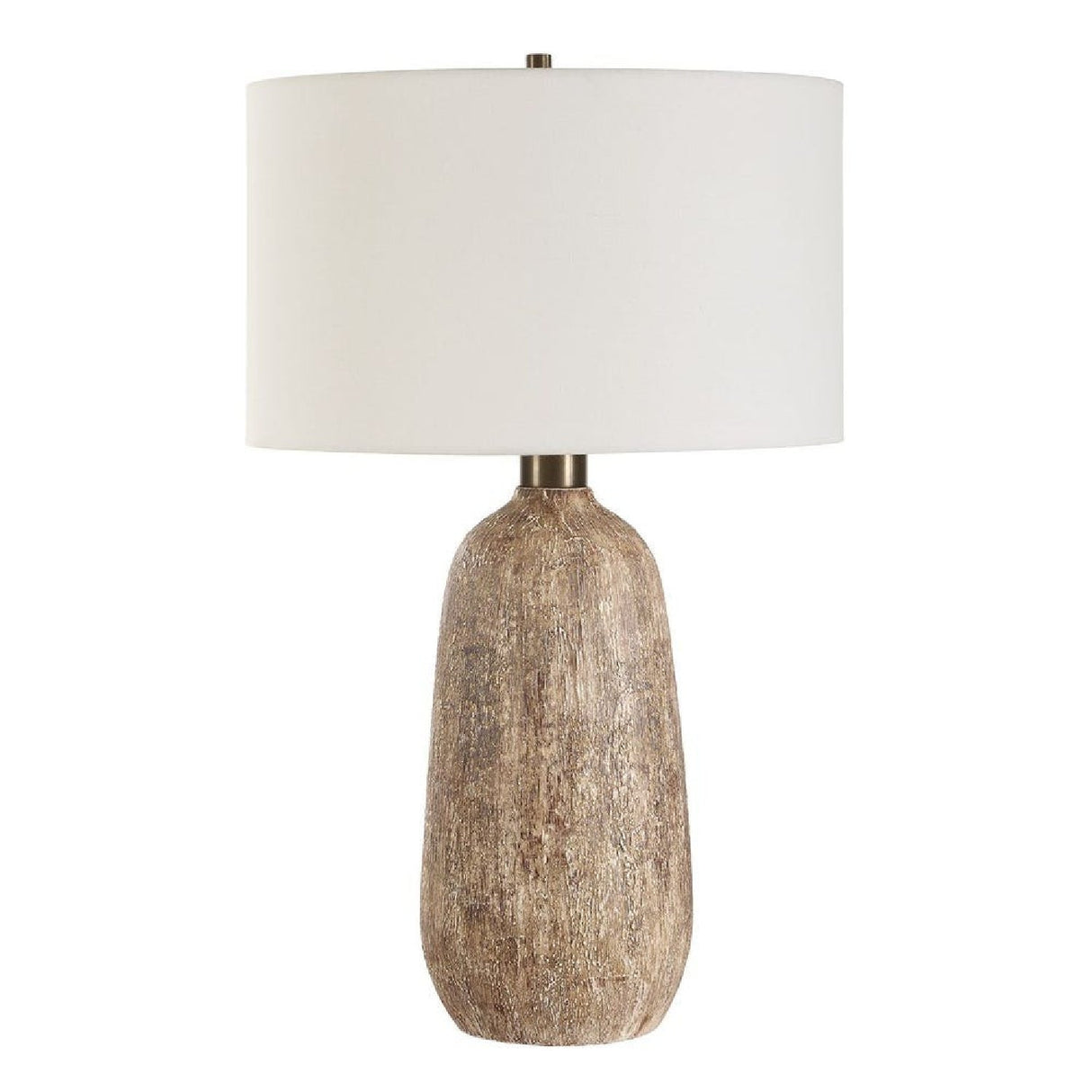 Modern European furniture - Brown Textured Ceramic Table Lamp by Uttermost Napier - www.oroa.com