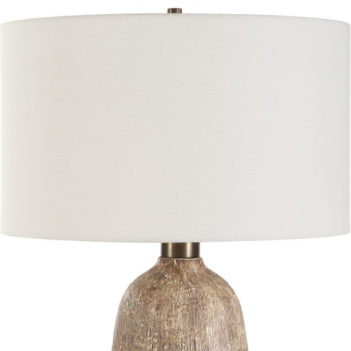 Brown Textured Ceramic Table Lamp | Oroa.com