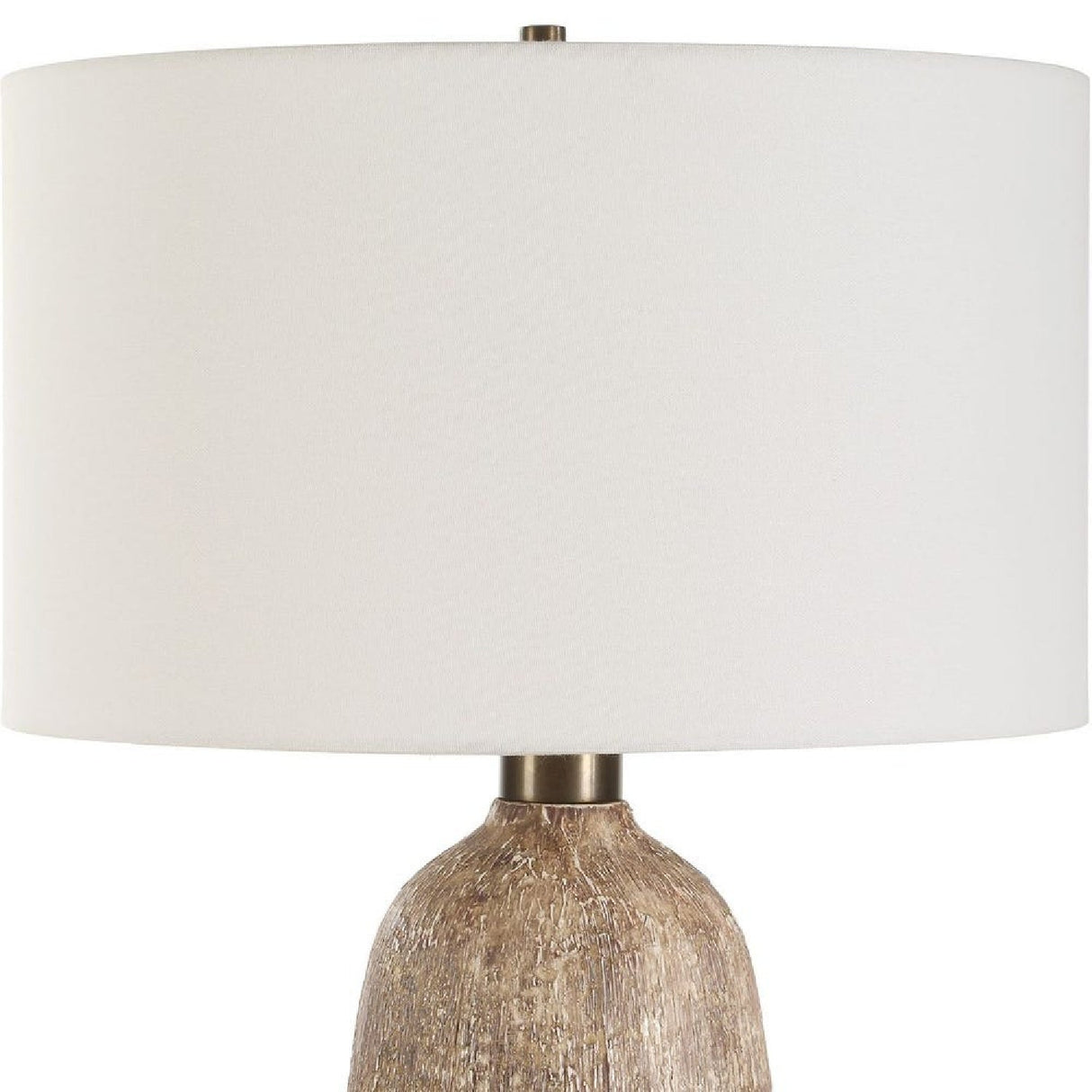 Modern European furniture - Brown Textured Ceramic Table Lamp by Uttermost Napier - www.oroa.com