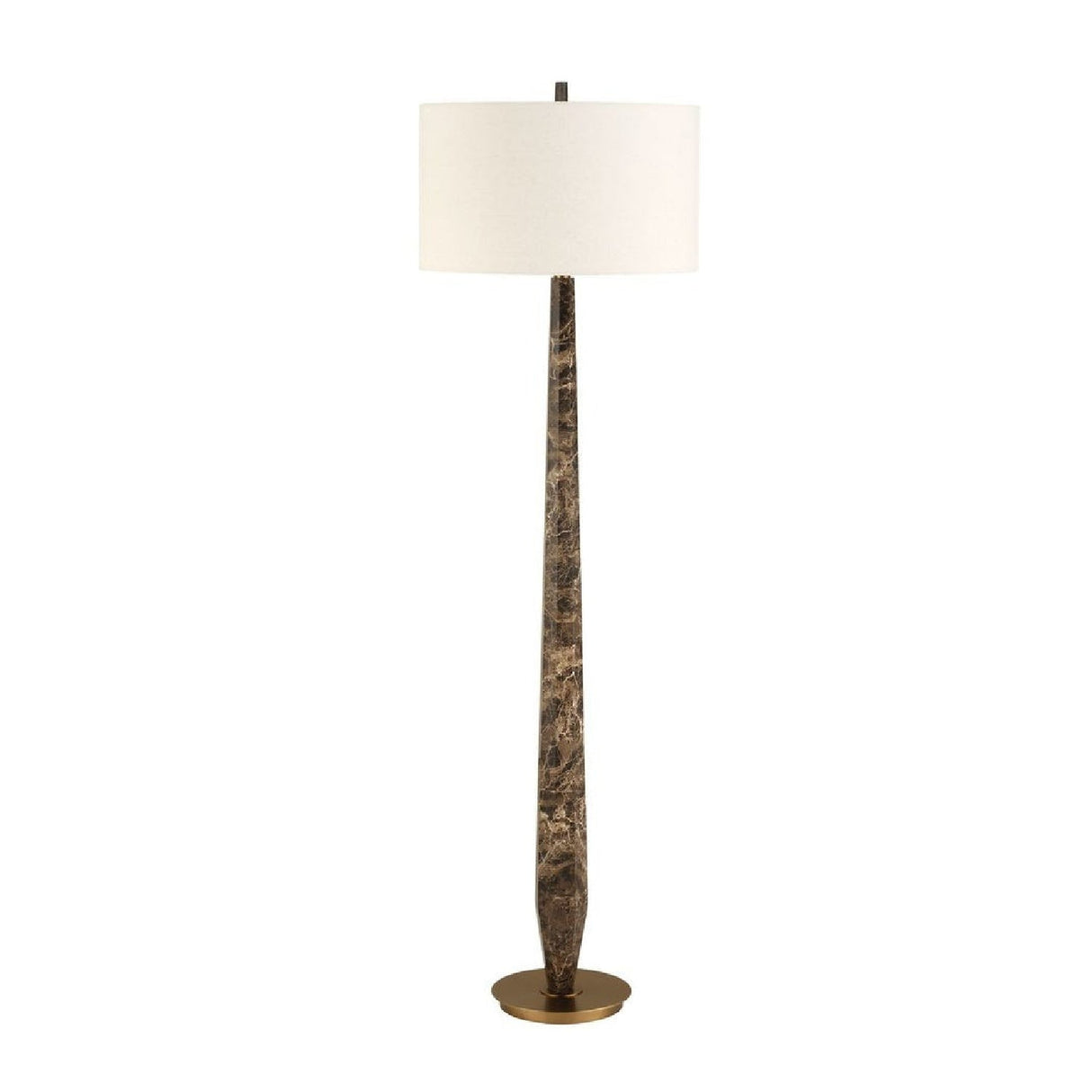 Emperador Brown Marble Floor Lamp by Uttermost Tyree