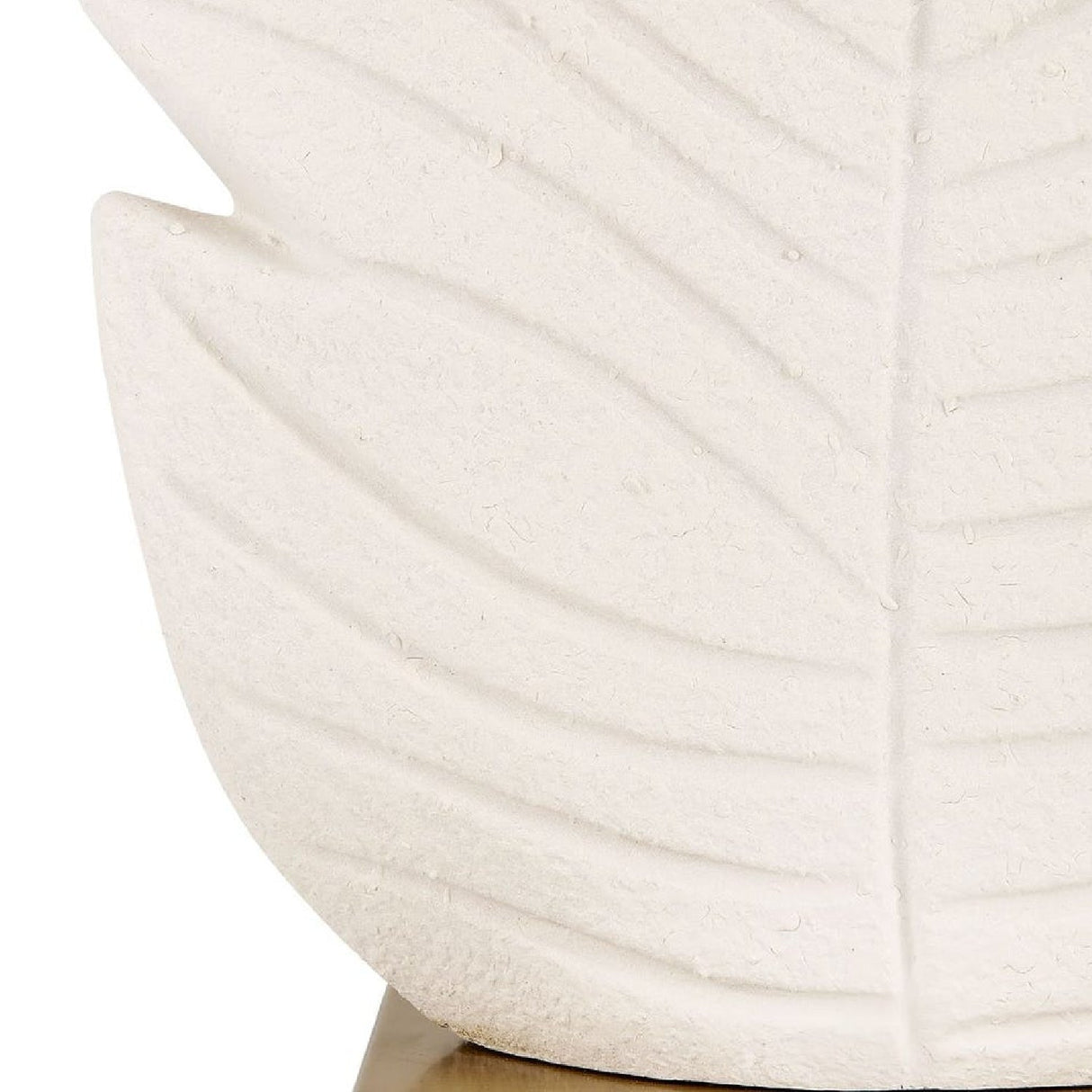 Modern European furniture - Matte White Ceramic Table Lamp by Uttermost Palm Leaf - www.oroa.com