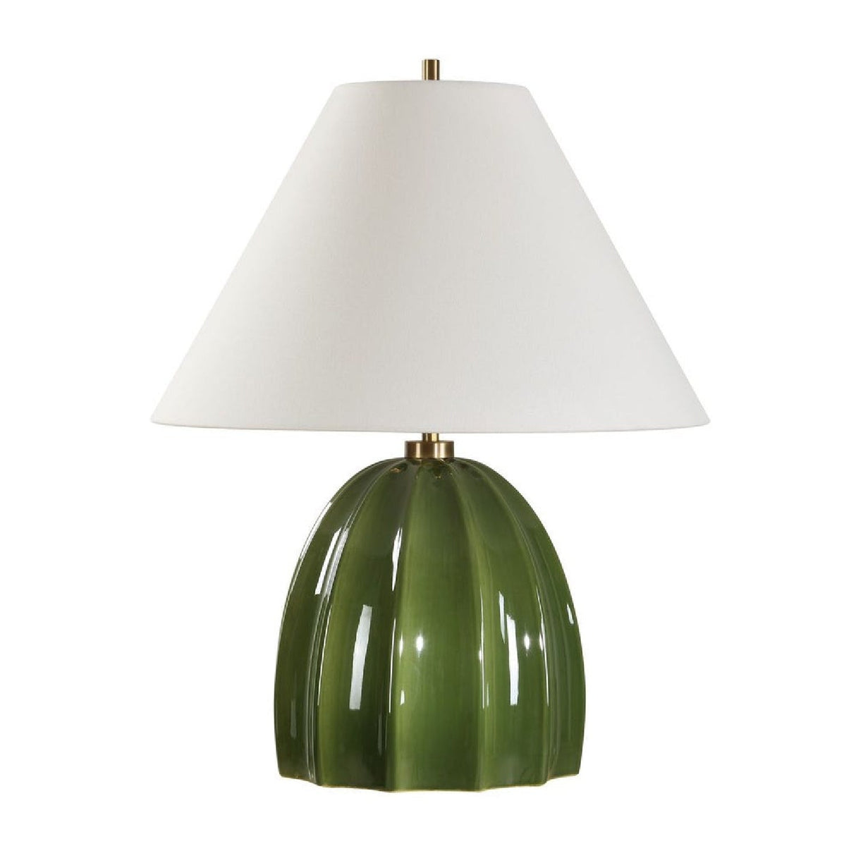 Modern European furniture - hanneled Green Ceramic Table Lamp by Uttermost Renna - www.oroa.com