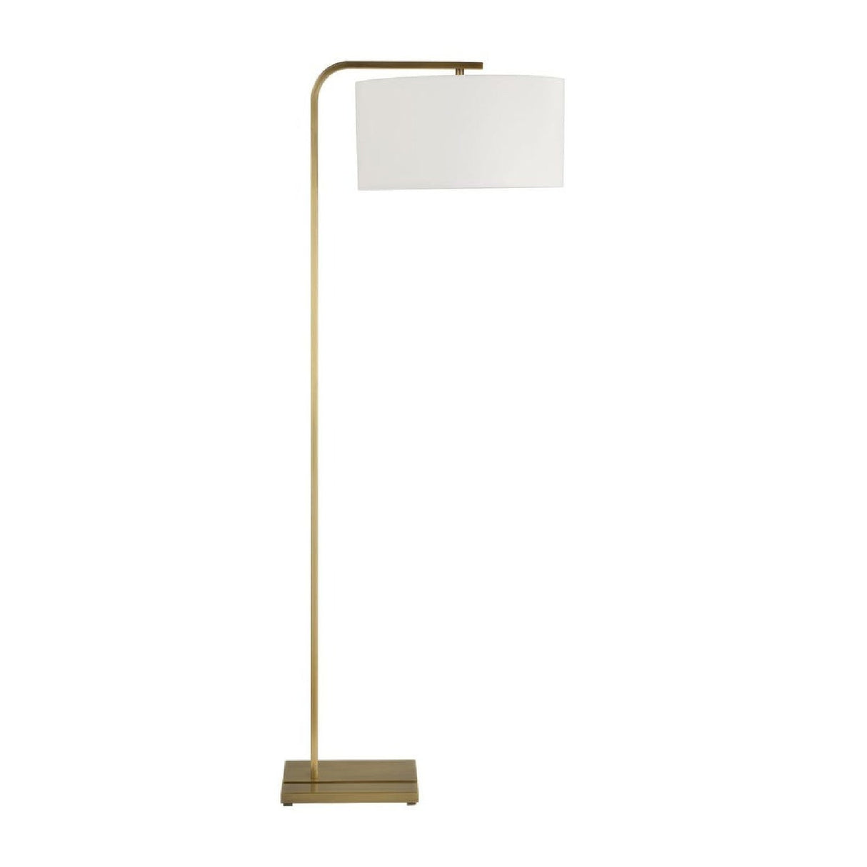 Curved Antique Brass Floor Lamp by Uttermost Laight, alternate view 4