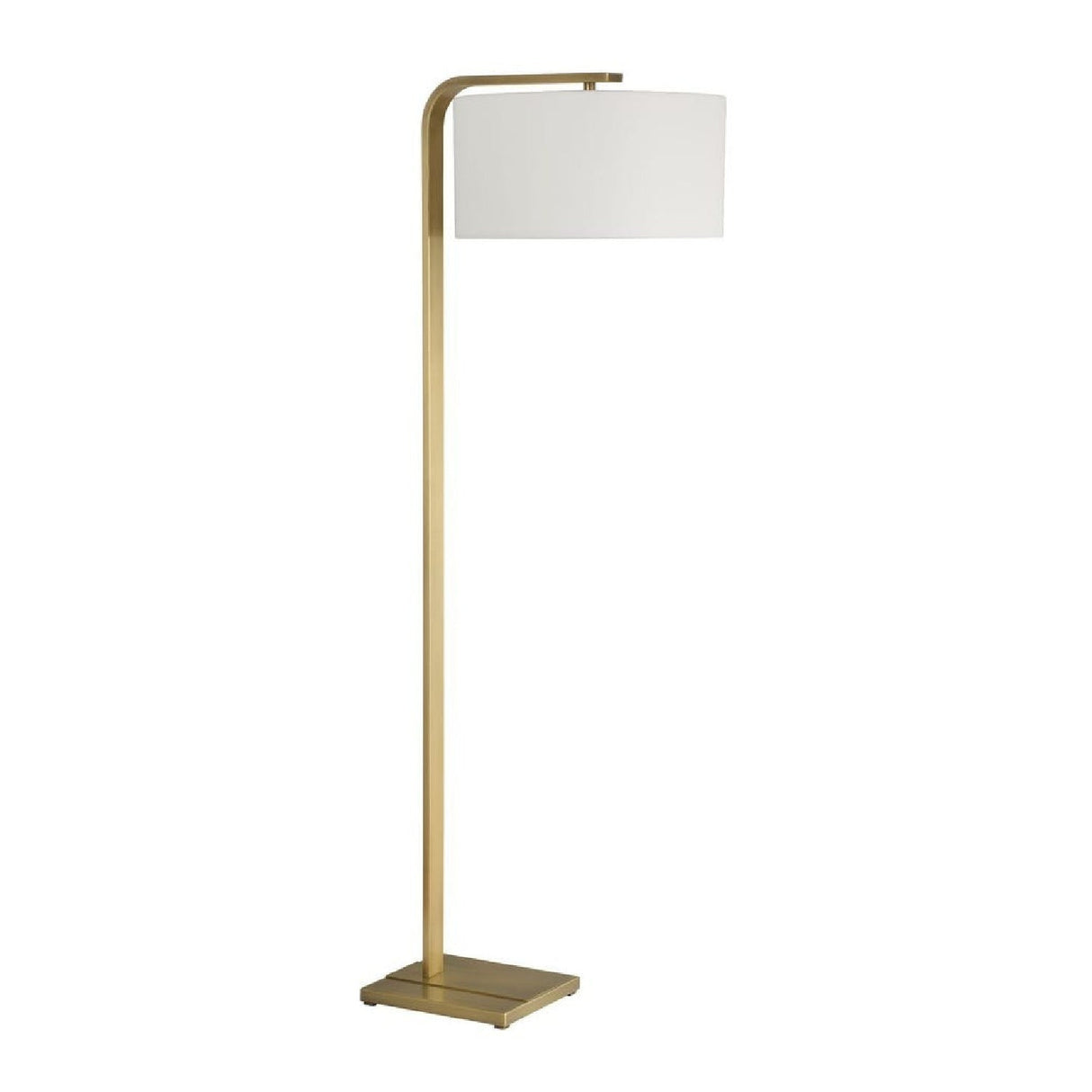 Curved Antique Brass Floor Lamp by Uttermost Laight, alternate view 5