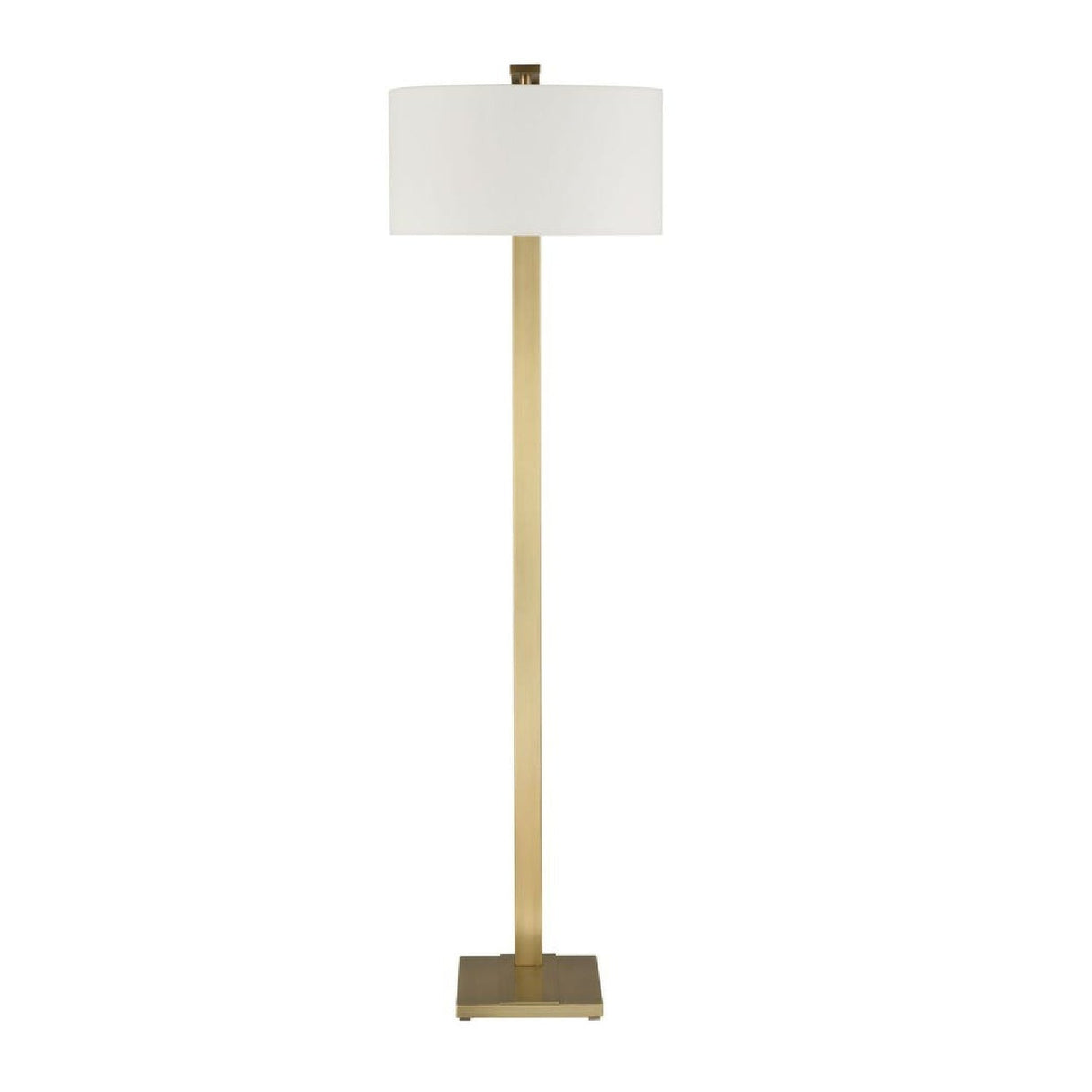 Curved Antique Brass Floor Lamp by Uttermost Laight, alternate view 3