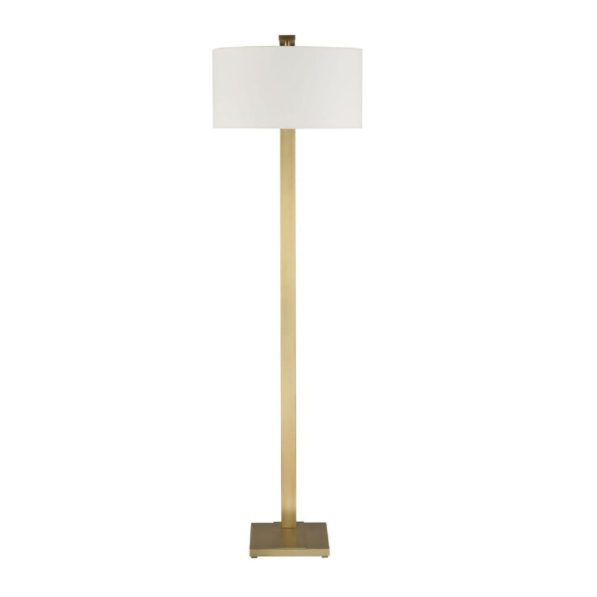 Curved Antique Brass Floor Lamp | Uttermost Laight