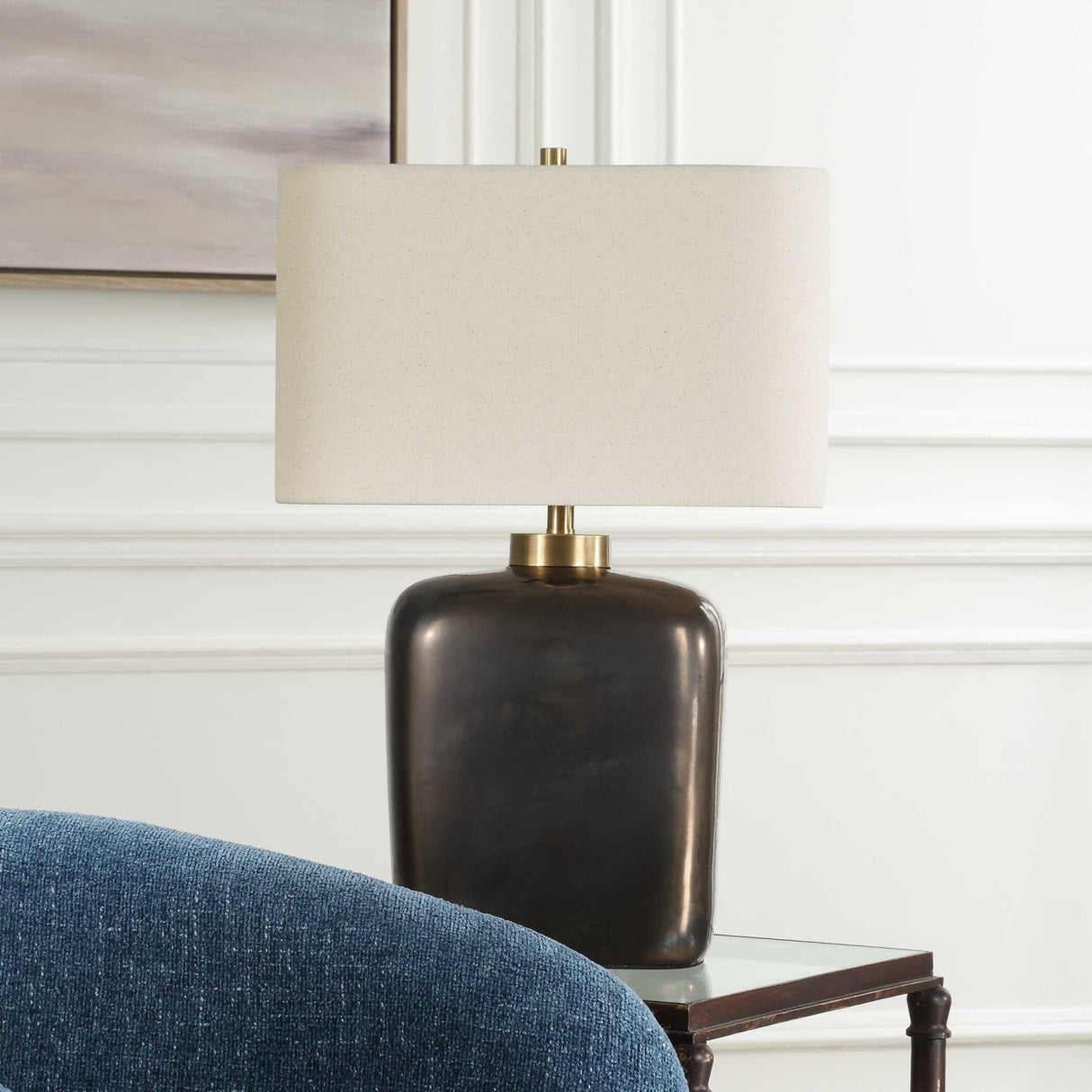 Bronze Ceramic Table Lamp by Uttermost Quentin, alternate view 10