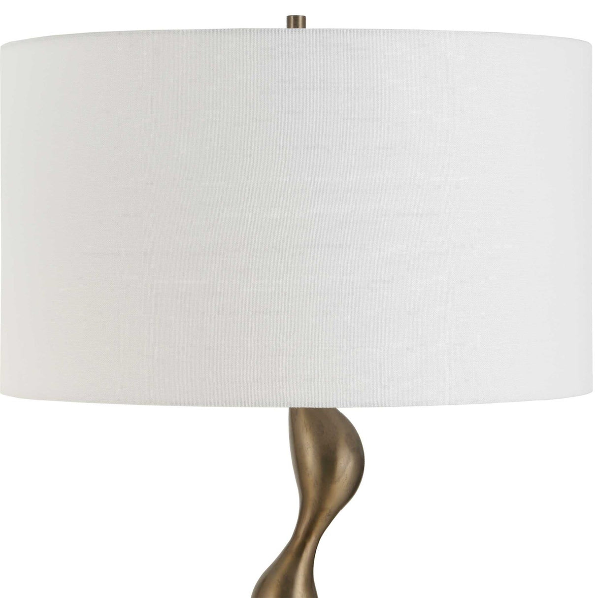 Wavy Bronze Floor Lamp – Remolino – rear view