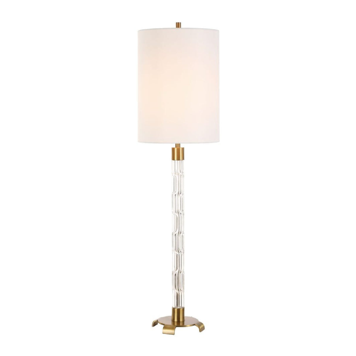 Embossed Crystal Column Buffet Lamp | Uttermost York