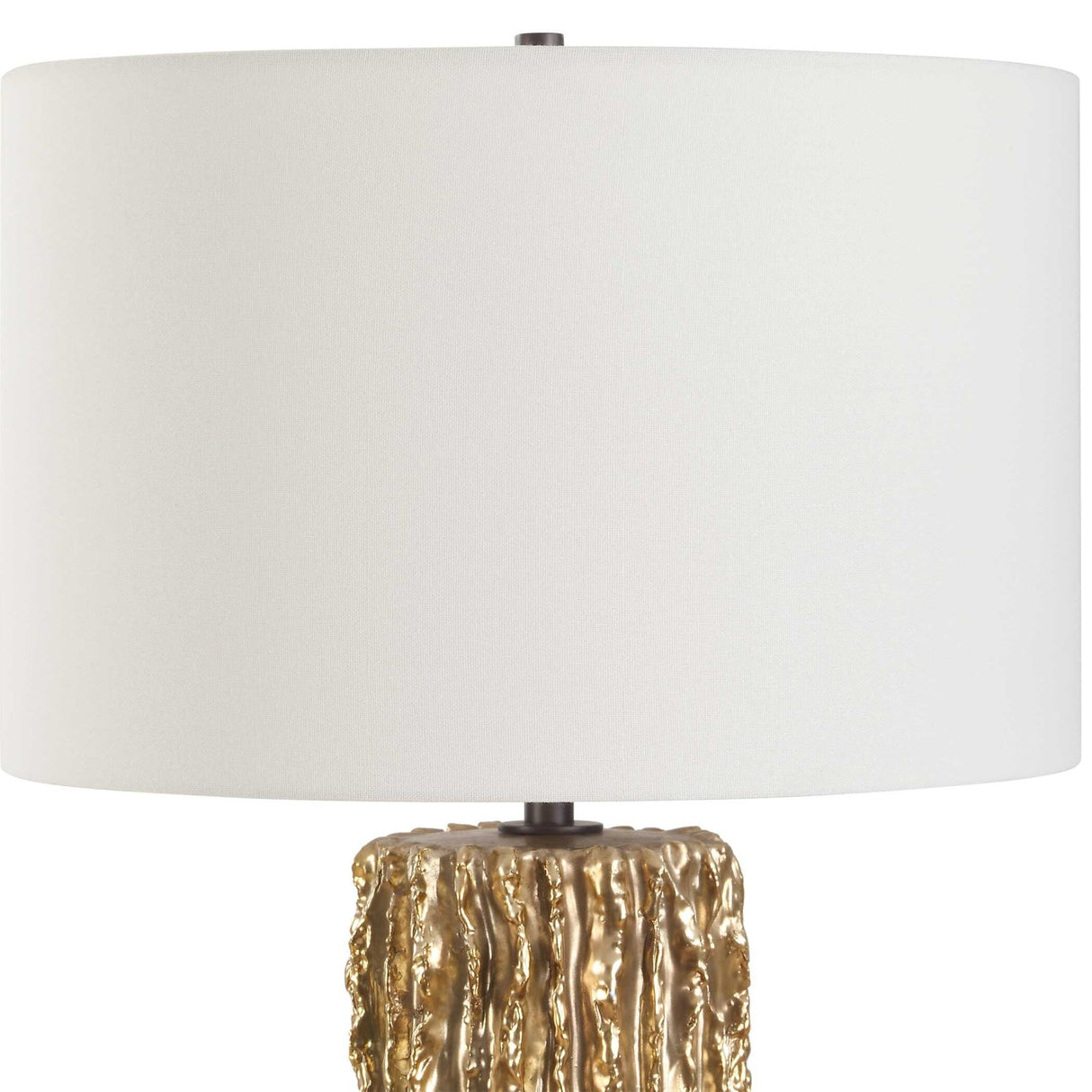 Jagged Metallic Gold Table Lamp by Uttermost Echo, alternate view 4