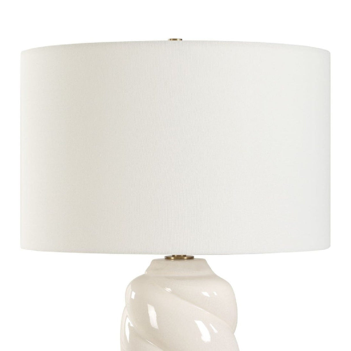 White Swirl Ceramic Table Lamp by Uttermost Anneli, alternate view 5