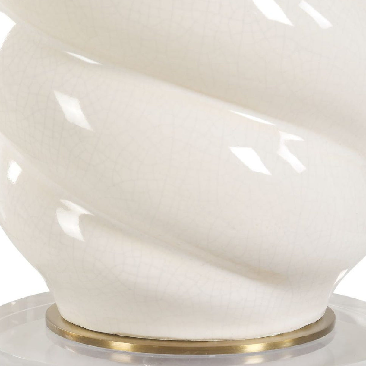 White Swirl Ceramic Table Lamp | Oroa.com