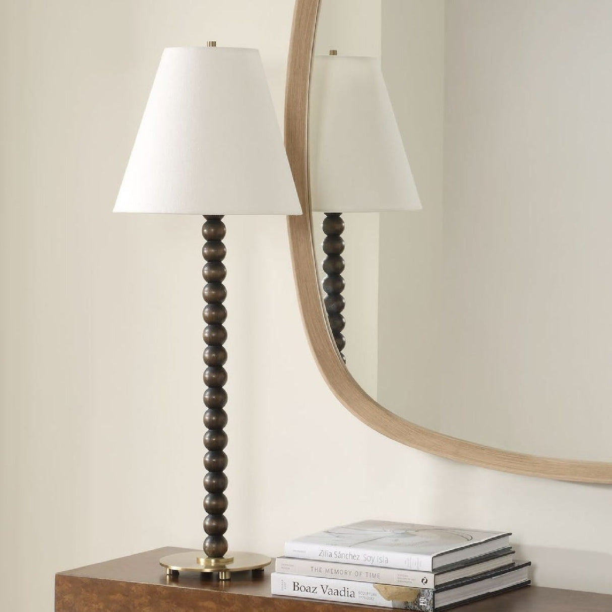 Stacked Wooden Spheres Buffet Lamp by Uttermost Gallus, alternate view 2