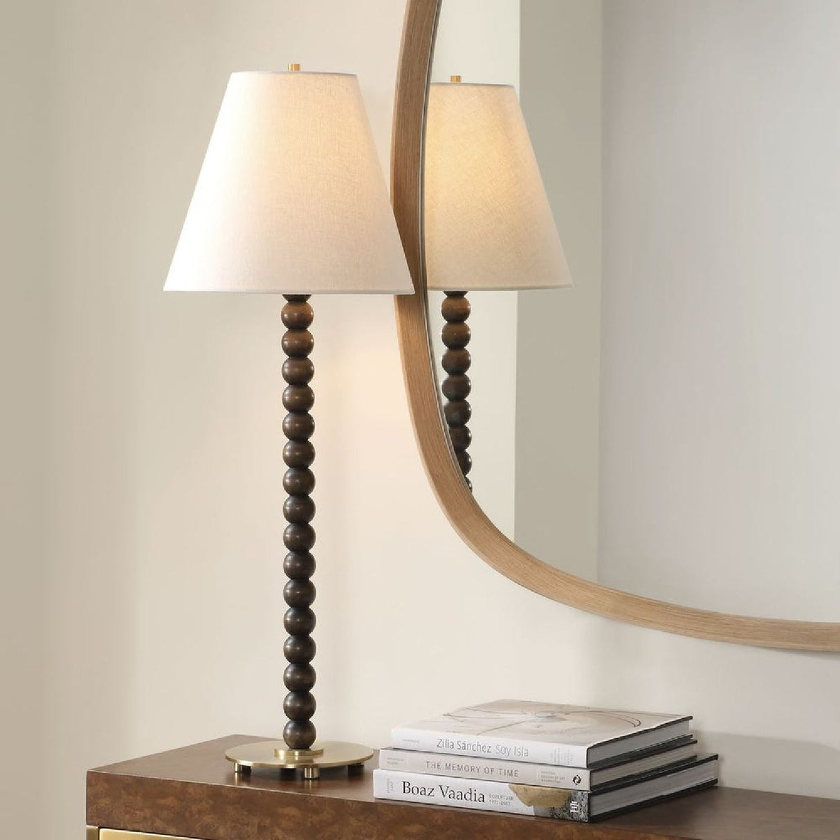 Stacked Wooden Spheres Buffet Lamp by Uttermost Gallus, alternate view 7