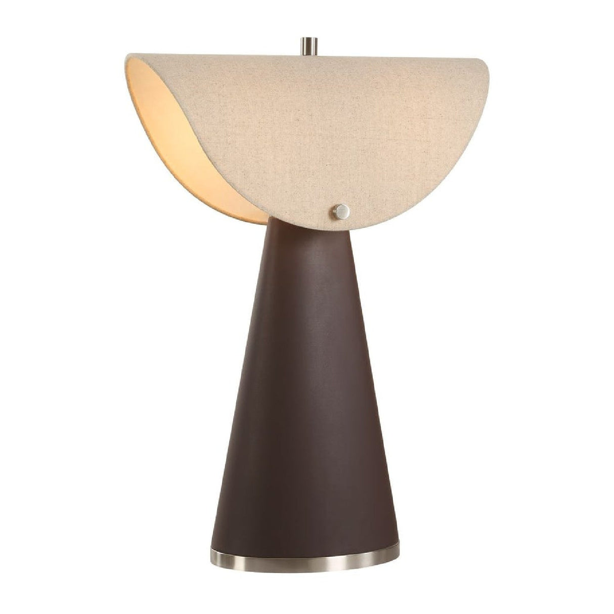 Modern European furniture - Tapered Brown Leather Table Lamp by Uttermost Conover - www.oroa.com