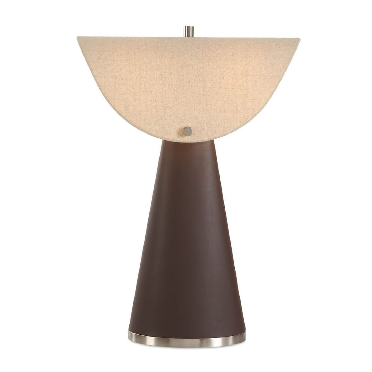 Modern European furniture - Tapered Brown Leather Table Lamp by Uttermost Conover - www.oroa.com