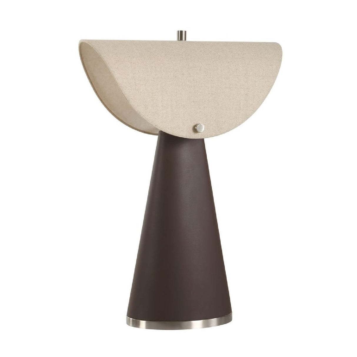 Modern European furniture - Tapered Brown Leather Table Lamp by Uttermost Conover - www.oroa.com