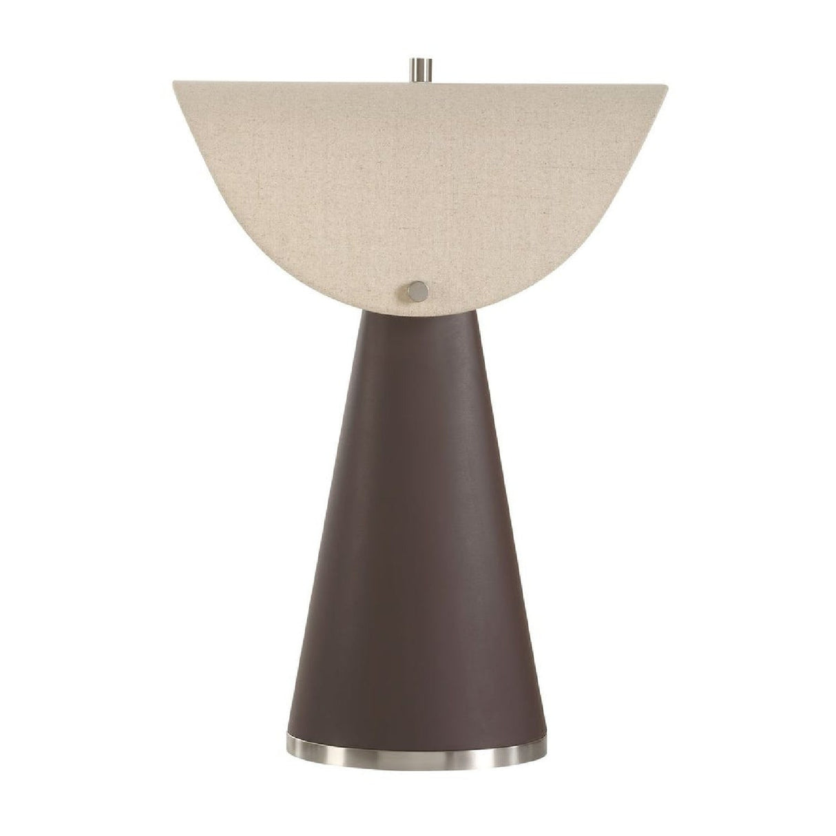Modern European furniture - Tapered Brown Leather Table Lamp by Uttermost Conover - www.oroa.com