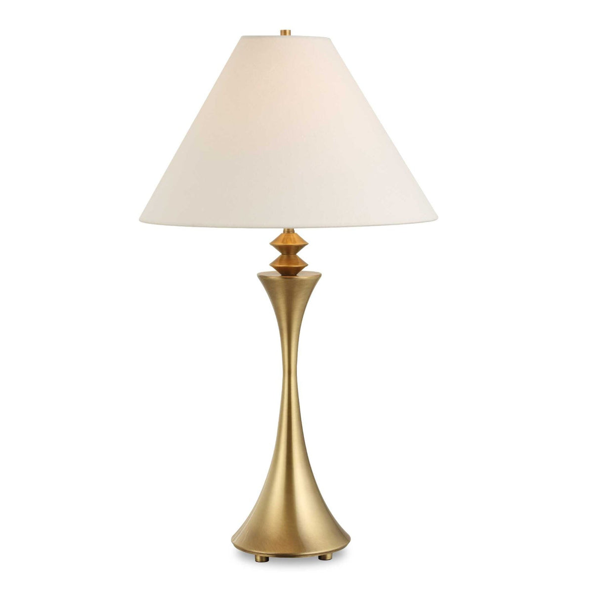 Modern European furniture - Flared Brass Table Lamp by Uttermost Shaefer - www.oroa.com