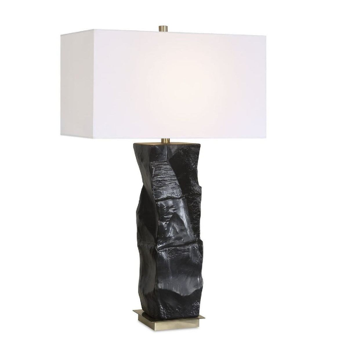 Organic-Shaped Black Ceramic Table Lamp by Uttermost Altaria, alternate view 5
