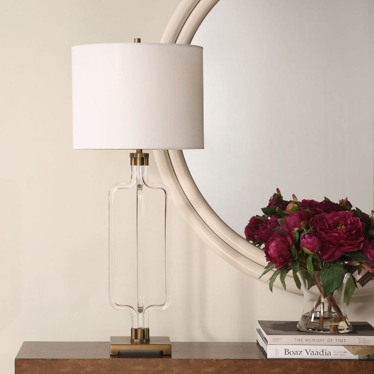 Modern European furniture - Transparent Base Cordless Table Lamp by Uttermost Outline - www.oroa.com
