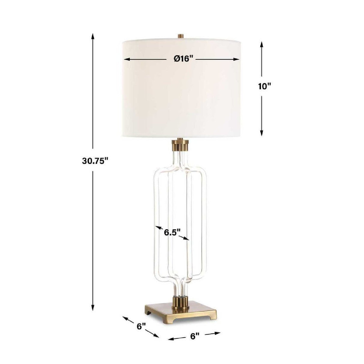 Modern European furniture - Transparent Base Cordless Table Lamp by Uttermost Outline - www.oroa.com