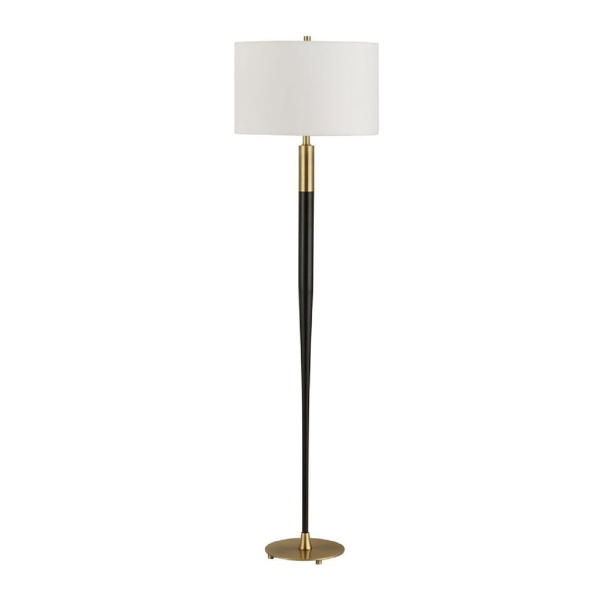 Tapered Black Metal Floor Lamp by Uttermost Stowe, alternate view 3