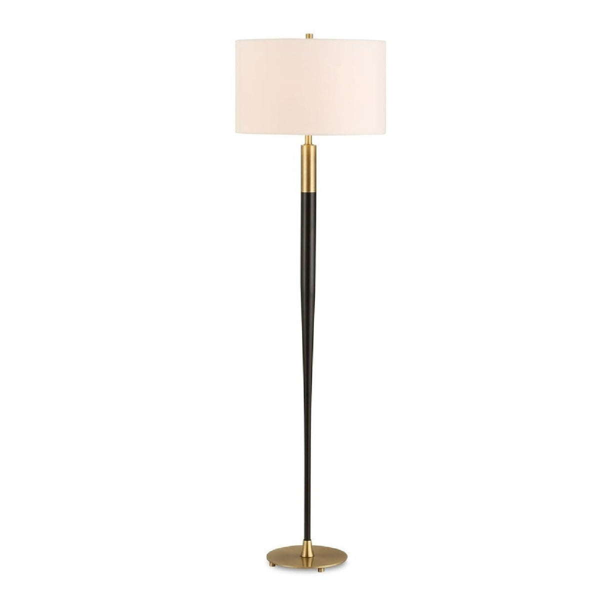 Tapered Black Metal Floor Lamp by Uttermost Stowe