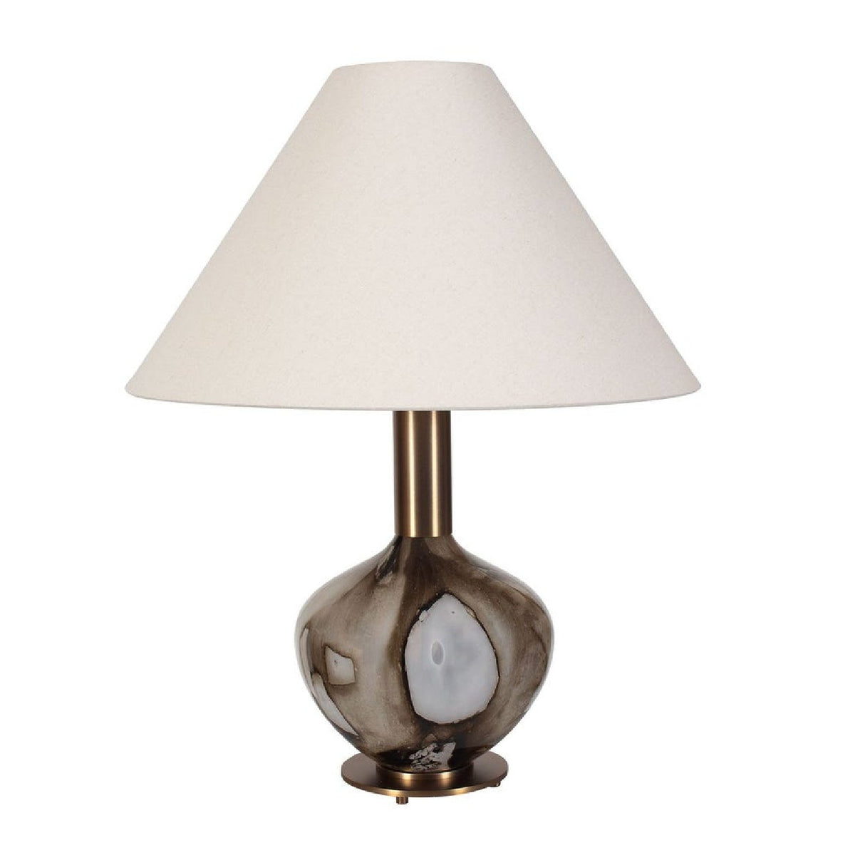 Brown Patterned Glass Table Lamp by Uttermost Montagu, alternate view 5